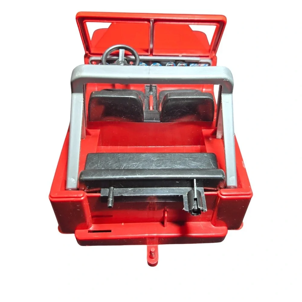 Bruder Super Eagle Jeep Wrangler 4x4 Red Vintage Plastic Toy Made in Germany